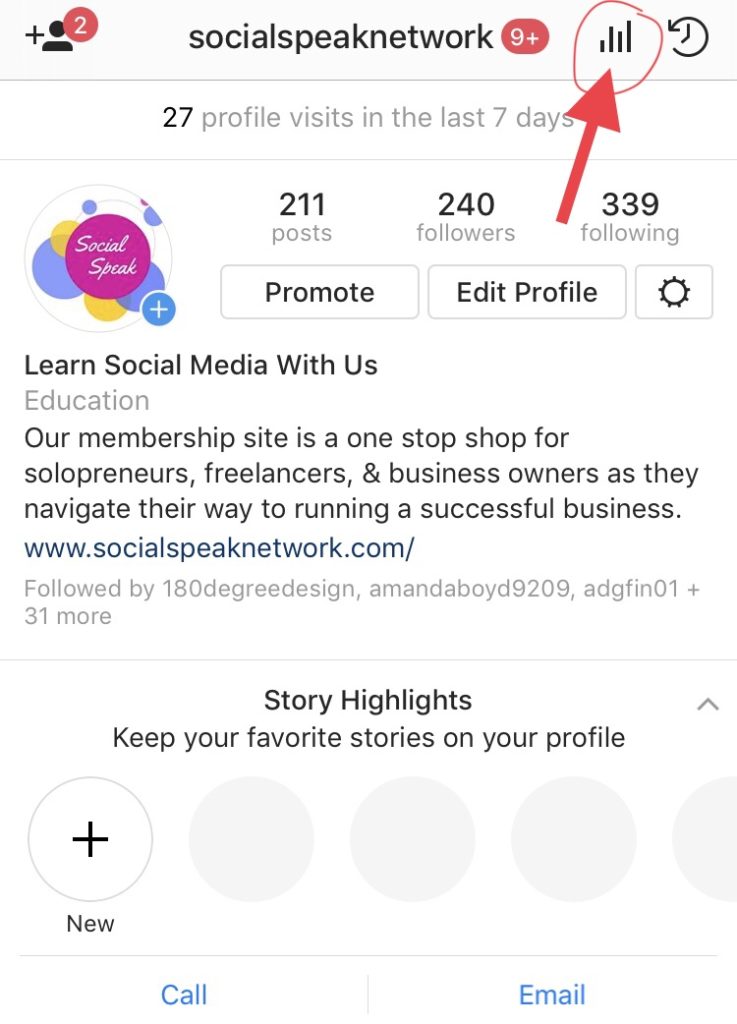 Instagram Insights | Social Speak Network Social Media + Digital ...