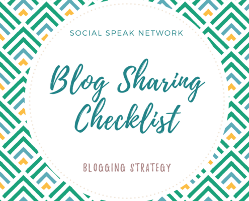 blog sharing checklist
