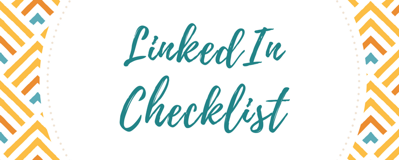 LinkedIn Checklist
