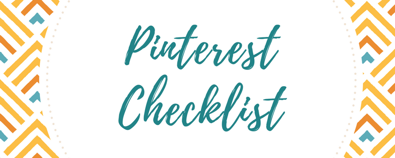 Pinterest Checklist