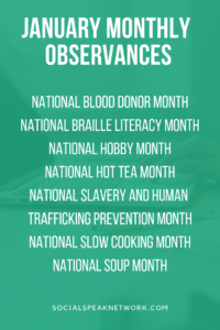 January National Observances for Inbound marketing, Is your Content Marketing Plan Failing your Business, Editorial Calendar 2019, #nationalholidays #businessevents2019