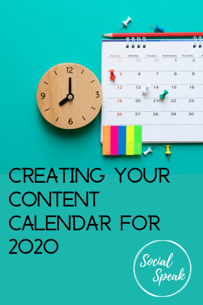 Content Calendar Pinterest Social Speak Network