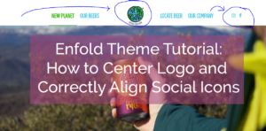enfold theme menu customizations